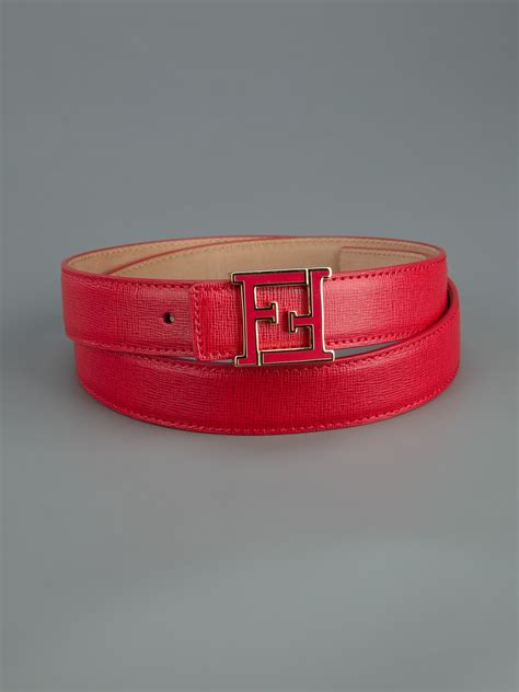 fendi belt all red|red fendi belt for sale.